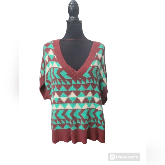 Free People Sweaters - Free People Viscose Sleeveless Sweater Vest Size M